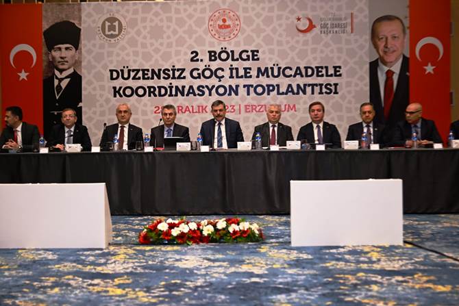 Düzensiz Göçle Mücadele Koordinasyon Toplantısı Erzurum Valiliği Ev Sahipliğinde Gerçekleşti.