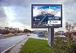 Erzurum, İstanbul bilboardlarında...