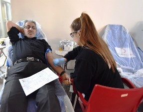 ESKİ personelinden kan bağışı