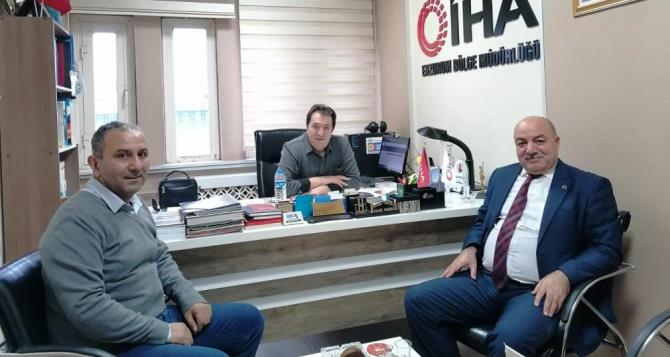 Hak Sen Konfederasyonu Bölge Başkanı İlim Gödekmerdan İHA’ya ziyaret