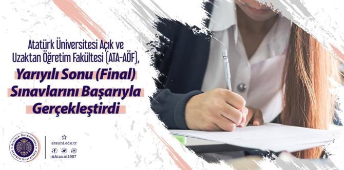 ATA-AÖF, yarıyılı sonu sınavlarını başarıyla gerçekleştirdi