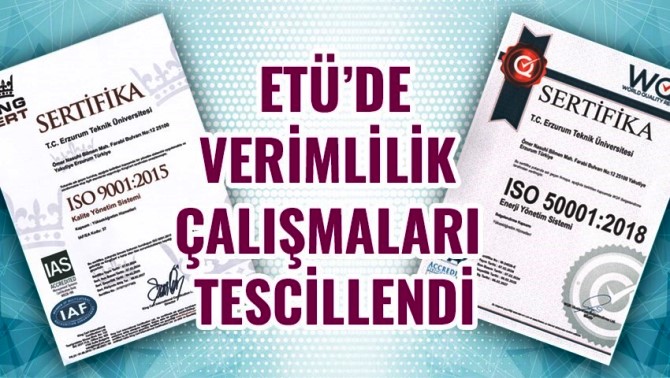 ETÜ'de verimlilik çalışmaları tescillendi