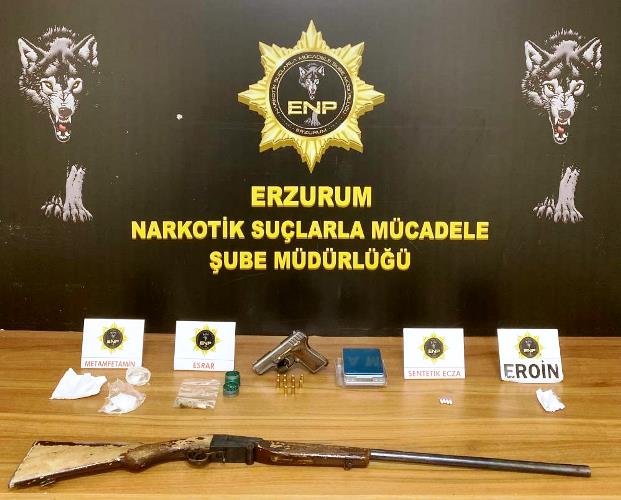 Erzurum’da uyuşturucu operasyonu: 6 kişi yakalandı