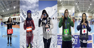 20. İşitme Engelliler Kış Olimpiyat Oyunları’na katılan kadın sporculardan 8 Mart kutlaması