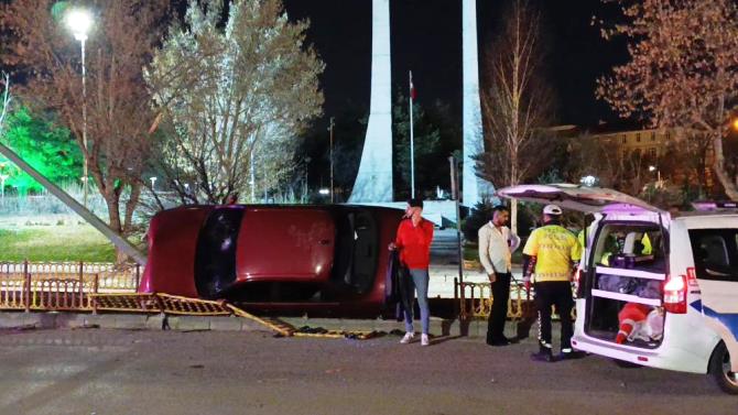 Erzurum’da trafik kazası: 3 yaralı