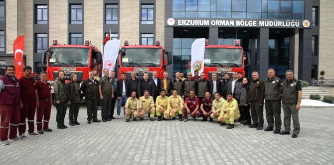 Orman Müdürlüklerine arazöz desteği