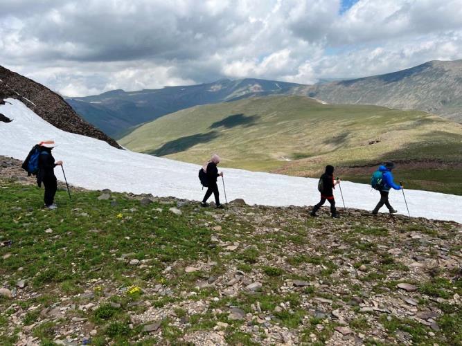 Erzurum'da dört mevsimi yaşatan doğa yürüyüşü