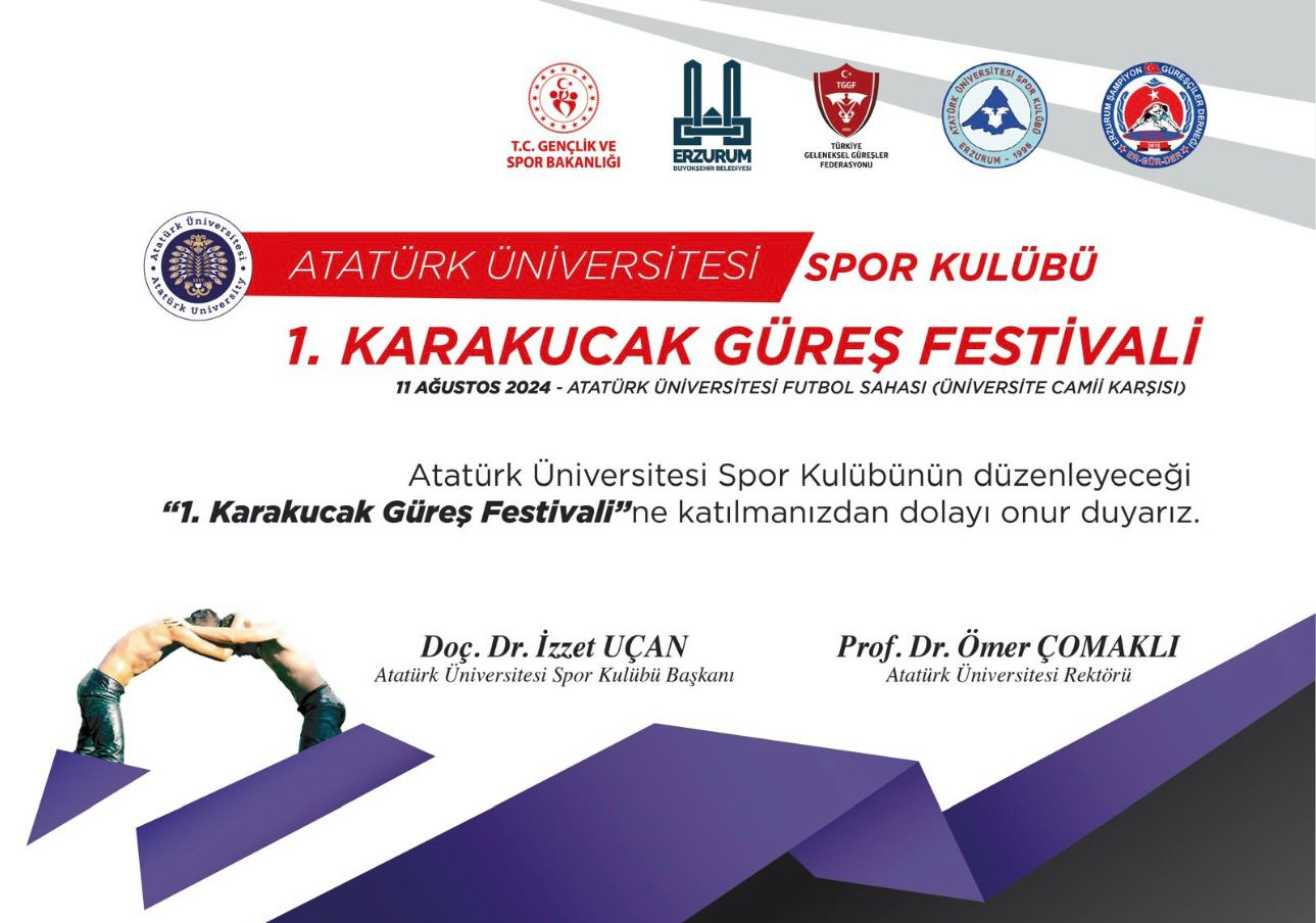 1. KARAKUCAK GÜREŞ FESTİVALİ ERZURUM'DA YAPILACAK