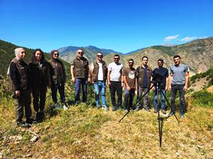 Erzurum’da yaban keçileri tek tek sayılıyor