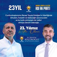 Küçükoğlu; “AK Parti mazlum ve mağdur milletlerin umududur”