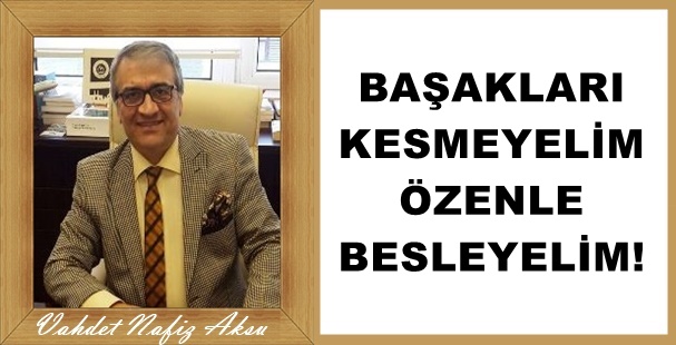 GAZETECİ YAZAR AKSU'NUN KALEMİNDEN: 'BAŞAKLARI KESMEYELİM, ÖZENLE BESLEYELİM!