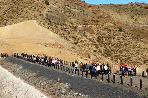 Doğa yürüyüşü ile Cumhuriyet coşkusunu yaşadılar