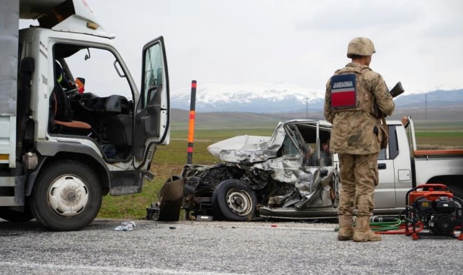 Erzurum'da jandarma bölgesinde bir ayda 35 trafik kazası