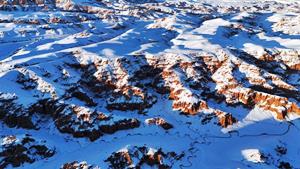 Burası Colorado değil Erzurum: İşte kırmızının beyaz ile buluştuğu yer