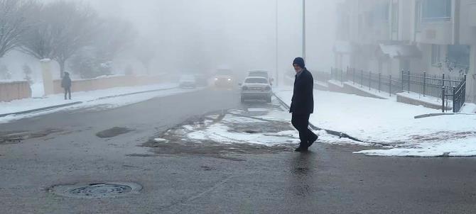 Erzurum sis ve kara teslim oldu