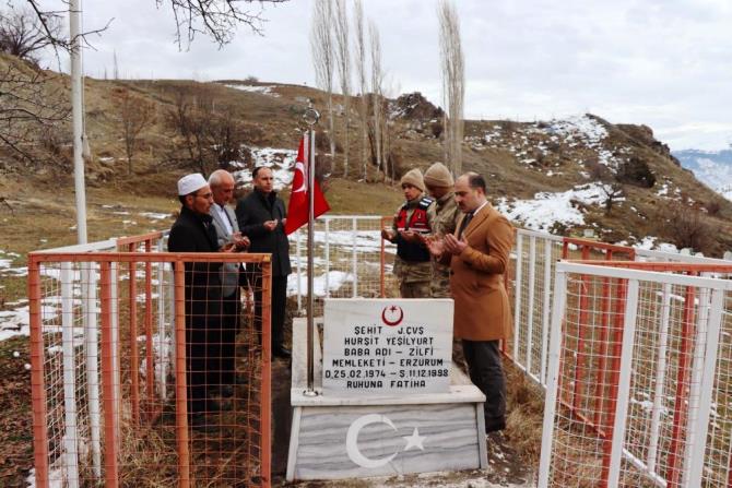 Oltu'da şehide vefa