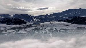 Erzurum'da sisler içinde bir masalsı yolculuk