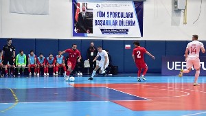 Futsal A Milli Takımı 2026 Avrupa Şampiyonası ilk maçı için ETÜ’de parkeye çıktı