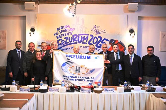 Erzurum'da '2025 Avrupa Kış Sporları Başkenti' coşkusu