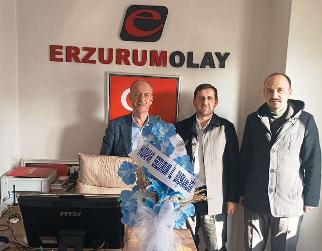 HÜDAPAR Heyetinden Erzurum Olay Gazetesi’ne Ziyaret