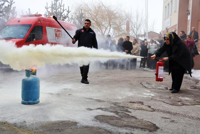 Yangına müdahalede “söndürme cihazı” vurgusu