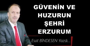 Gazeteci Yazar Esat Bindesen'in kaleminden: 'Güvenin ve huzurun şehri Erzurum'