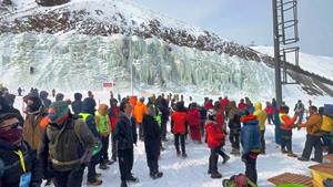 Türkiye Buz Tırmanışı şampiyonası Erzurum’da başladı