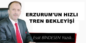 Gazeteci Yazar Esat Bindesen'in kaleminden:'Erzurum’un Hızlı Tren Bekleyişi…'