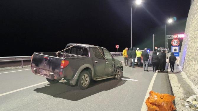 Pirinkayalar Geçidi'nde trafik kazası