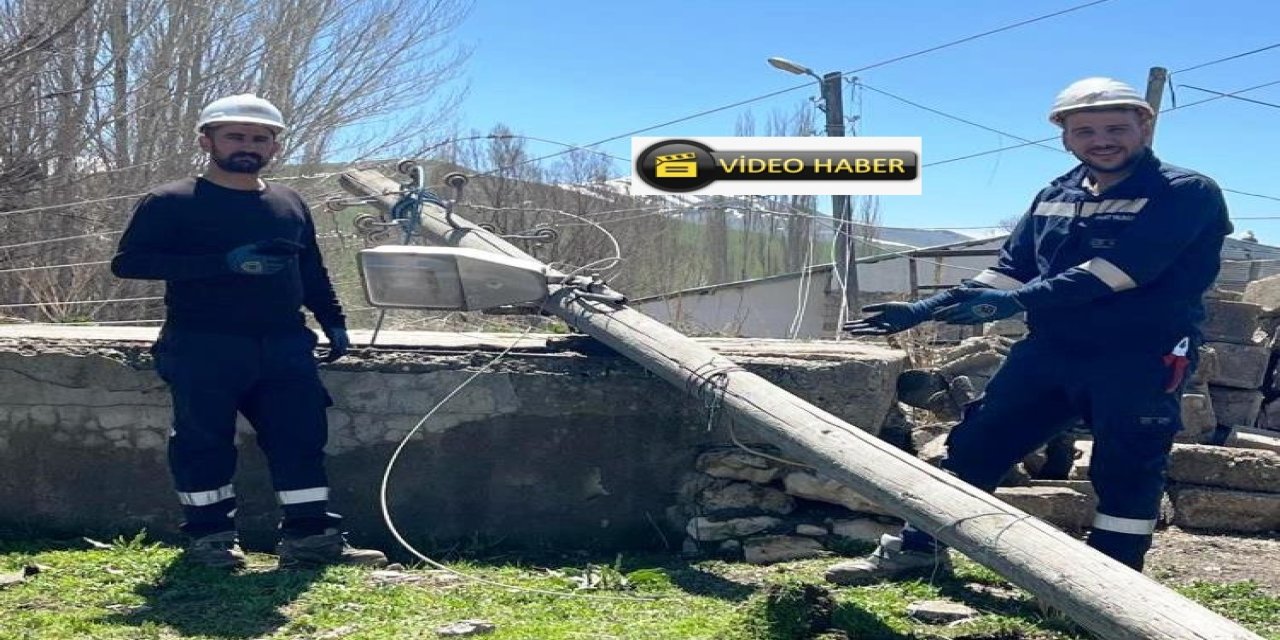 Karayazı’da hortum ve fırtına enerji hatlarını vurdu