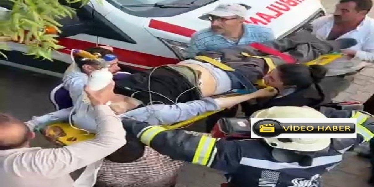 Çatıda fenalaşan adamın imdadına itfaiye koştu