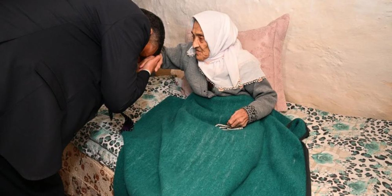 102 yaşındaki Nuriye Kayaoğlu’na anlamlı ziyaret