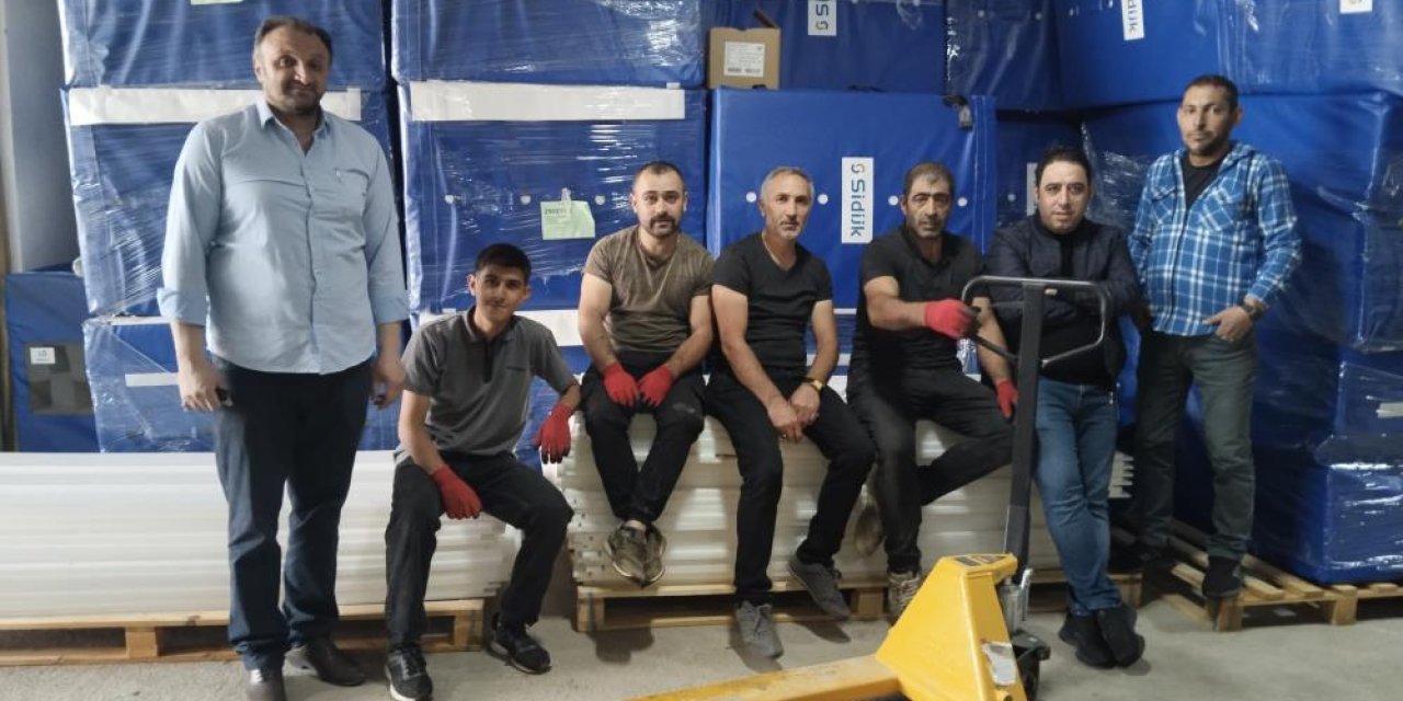 Hollanda’dan alınan minderler Erzurum’a ulaştı