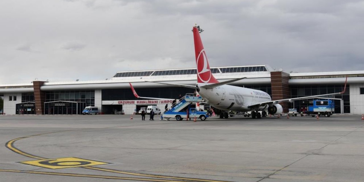 Erzurum’da ilk çeyrekte ayından 601 bin 241 kişi uçtu