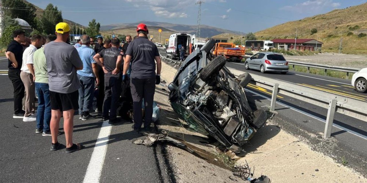 İtfaiye araçta sıkışan 5 kişiyi çıkardı