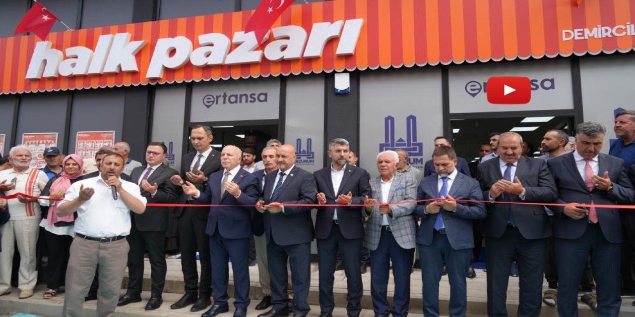Erzurum'da halk pazarlarının 5'incisi açıldı