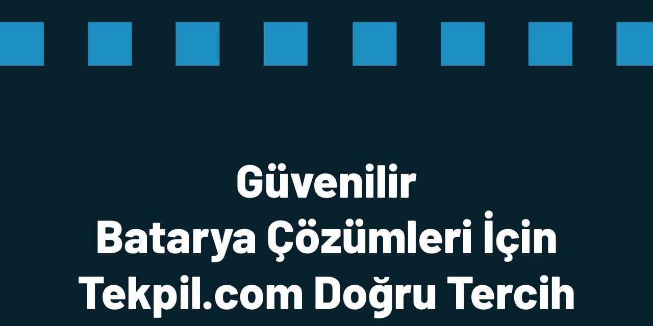 Hem performans hem de güvenliği Tekpil.com’da bir arada yaşayabilirsiniz.