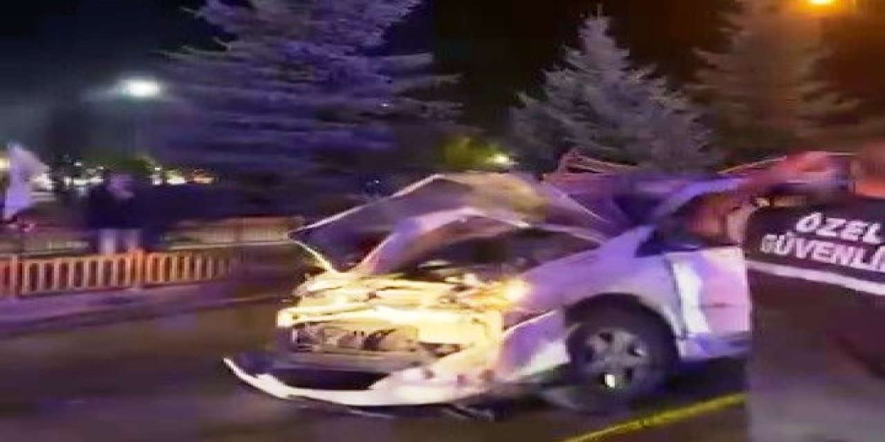 Lastiği patlayan araç takla attı; 4 yaralı