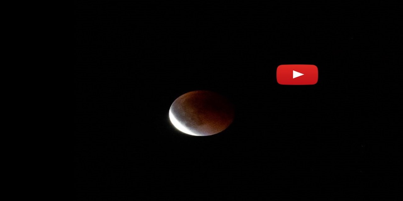 Erzurum'da 872 fotoğraftan oluşan 'kanlı ay' tutulması