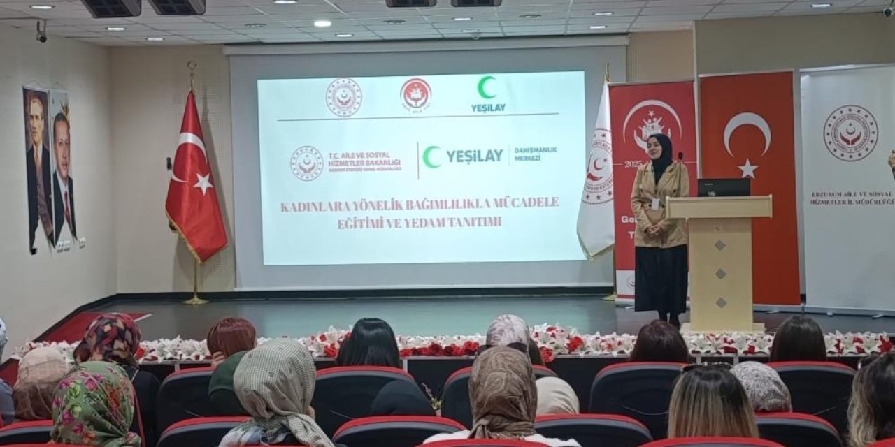 Erzurum'da kadına yönelik bağımlılıkla mücadele eğitimi düzenlendi