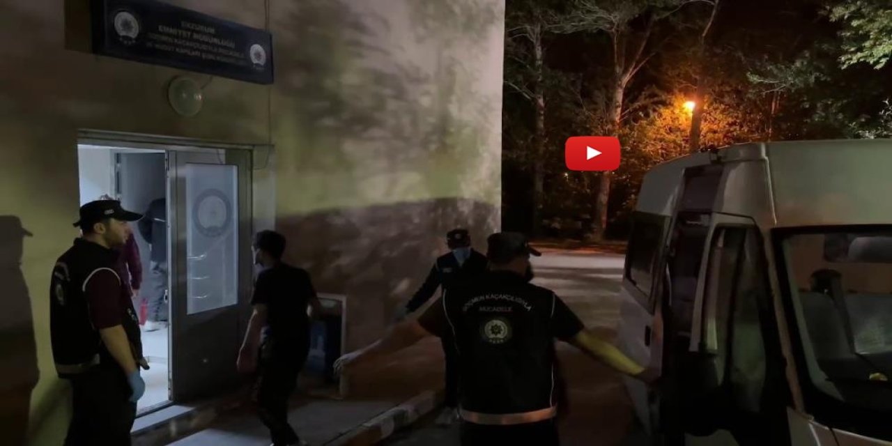 Erzurum'da göçmen kaçakçılığı operasyonu