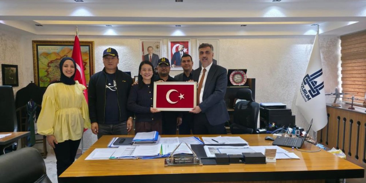 Çinli yatırımcılar Erzurum Teknokent’te incelemelerde bulundu
