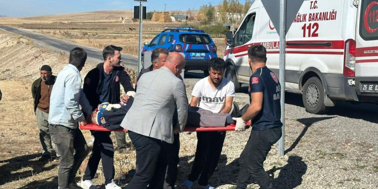 Karayazı’da trafik kazası: 1 yaralı
