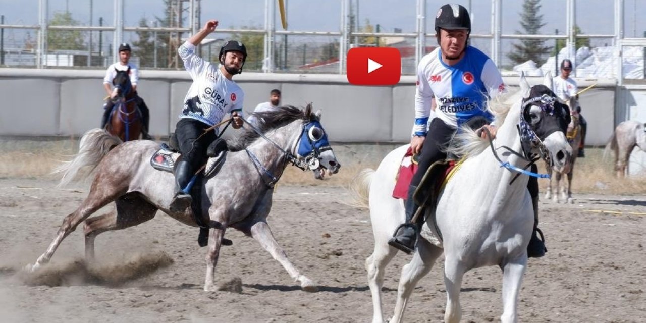 Erzurum'da cirit heyecanı sürüyor