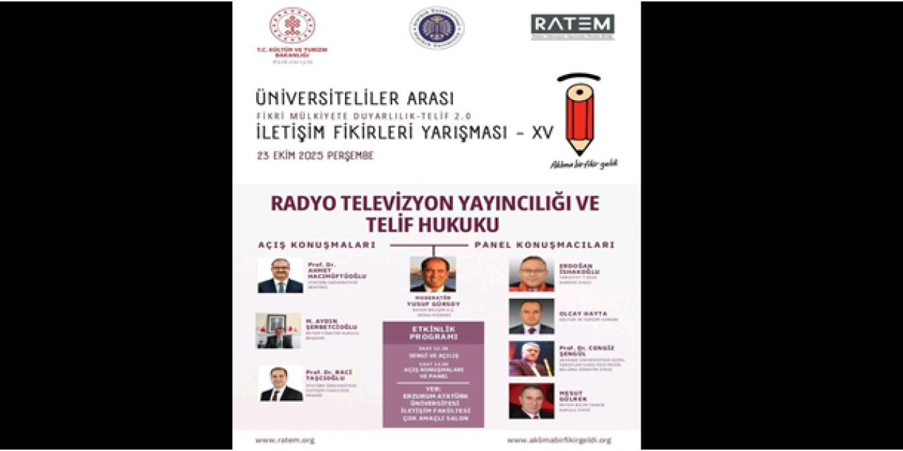 "Aklıma bir fikir geldi" yarışması etkinlikleri Erzurum'da yapılacak