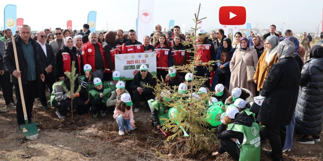 Aile Yılı’nda anlamlı buluşma: Aile Hatıra Ormanı’nda fidanlar toprakla buluştu