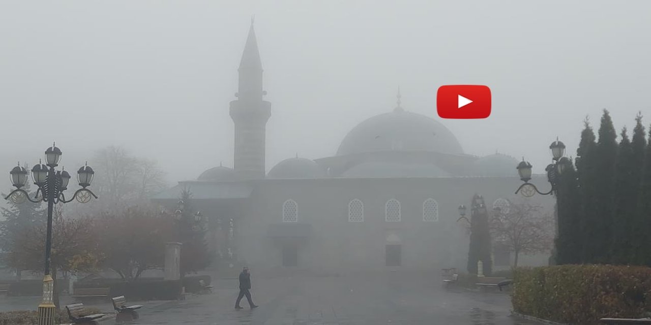 Erzurum güne sisle uyandı