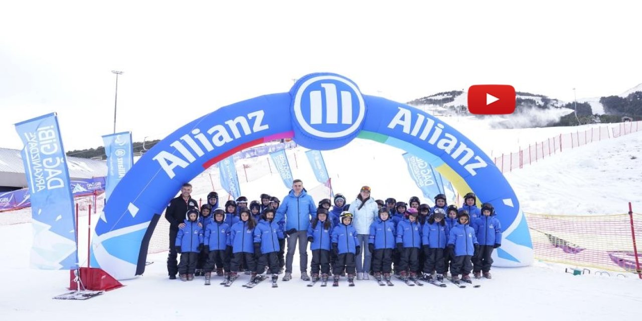 Palandöken'de kız çocuklarını kayak sporuyla tanıştırdı