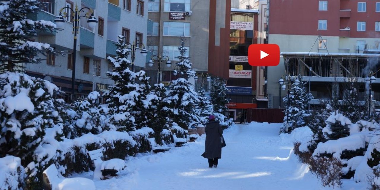 Türkiye’nin en soğuk yeri Erzurum oldu, çeşmeler buz tuttu
