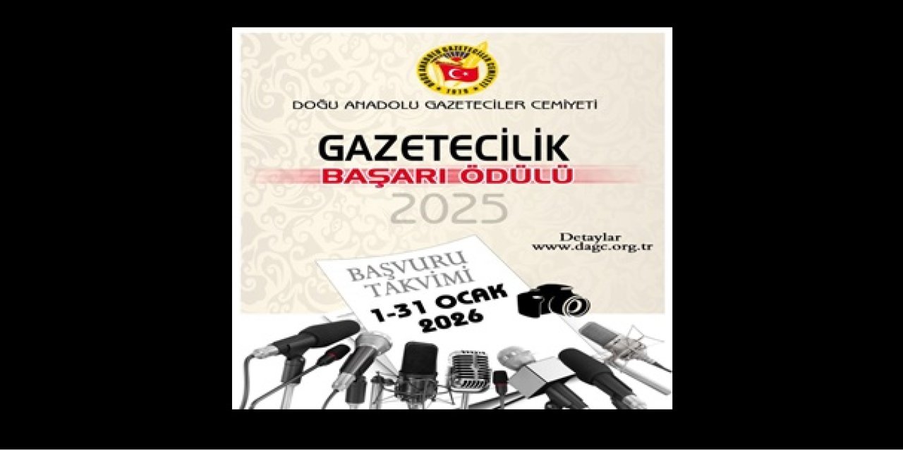 DAGC gazetecileri ödüllendirecek